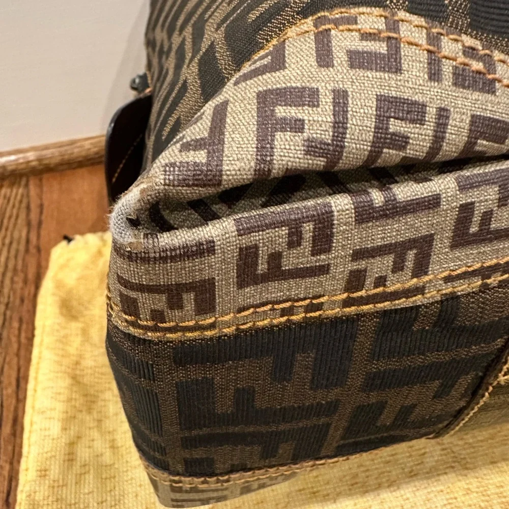 Fendi Black and Brown Satchel - Picture 10 of 16